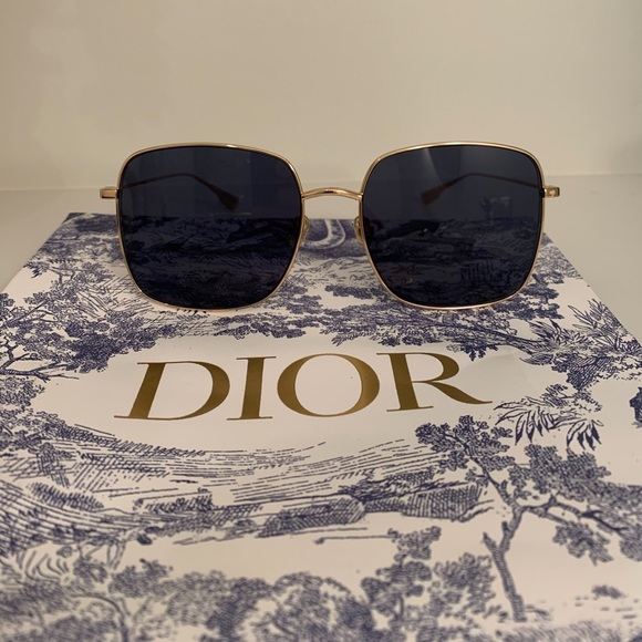 Dior Accessories - Christian Dior Sunglasses Women Sunglasses Gold Frame Blue Lenses, NWOT
